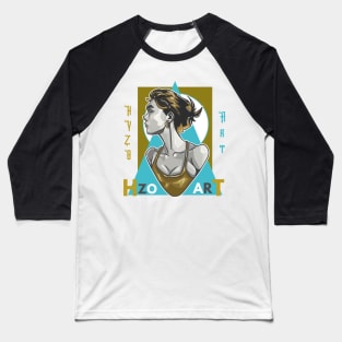 aqua portrait Baseball T-Shirt